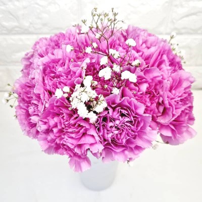 BOUQUET D'OEILLETS "LUCIE"