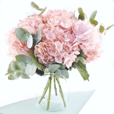BOUQUET D'HORTENSIAS ROSES...