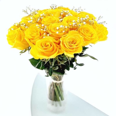 BOUQUET DE ROSES JAUNES LANA