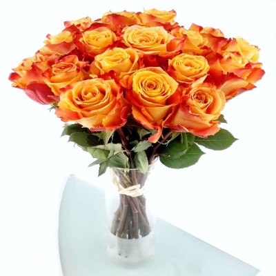 BOUQUET DE ROSES ORANGES...