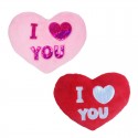 COUSSIN PELUCHE "I LOVE YOU"